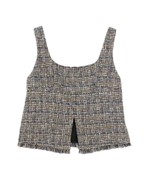 COEL（コエル）の「ツイードフロントスリットビスチェ（その他トップス・レディース・ネイビー/マルチ・FREE）」の10枚目の写真