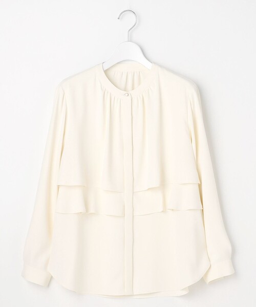 ANY SIS（エニィスィス）の「ノーブルジョーゼット ブラウス（シャツ/ブラウス・レディース・アイボリー系/ネイビー系・MEDIUM）」の10枚目の写真