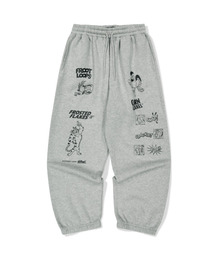 WKNDRS（ウィーキャンドース）の「KELLOGGS FAMILY SWEAT PANTS (M.GREY)（スウェットパンツ）」