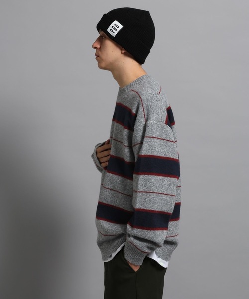 GEORGE'S(ジョージズ)の「マルチボーダーニットプルオーバー(ニット/セーター・メンズ・イエロー系/グレー系・MEDIUM/LARGE)」の17枚目の写真