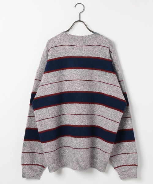 GEORGE'S(ジョージズ)の「マルチボーダーニットプルオーバー(ニット/セーター・メンズ・イエロー系/グレー系・MEDIUM/LARGE)」の19枚目の写真