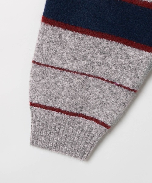 GEORGE'S(ジョージズ)の「マルチボーダーニットプルオーバー(ニット/セーター・メンズ・イエロー系/グレー系・MEDIUM/LARGE)」の22枚目の写真