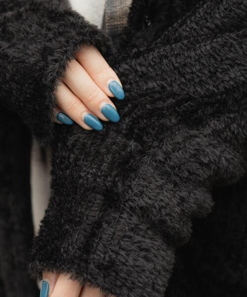 EKAL(エカル)の「OCTAカーディガンジャケット(カーディガン/ボレロ・レディース・チャコールグレー/ブラック・ONE)」の10枚目の写真