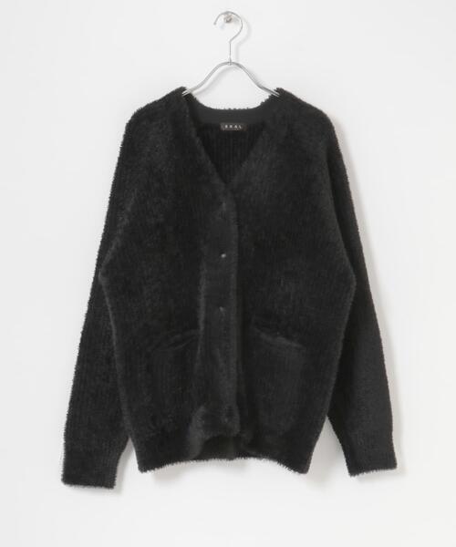 EKAL(エカル)の「OCTAカーディガンジャケット(カーディガン/ボレロ・レディース・チャコールグレー/ブラック・ONE)」の11枚目の写真