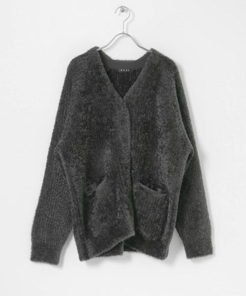 EKAL(エカル)の「OCTAカーディガンジャケット(カーディガン/ボレロ・レディース・チャコールグレー/ブラック・ONE)」の20枚目の写真