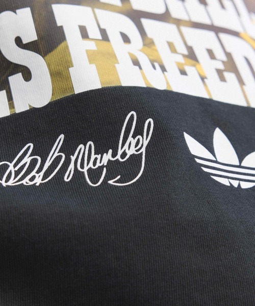 adidas(アディダス)の「adidas Bob Marley ORIGINALS T-Shirt / アディダス ボブ マーリー オリジナルス T-シャツ(Tシャツ/カットソー・メンズ・ブラック・3XL/XXL/XL/L/M/S)」の5枚目の写真
