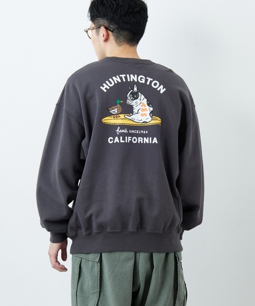 The Endless Summer（エンドレスサマー）の「[The Endless Summer/エンドレスサマー] 別注 BUHI＆DUCK バックプリント スウェット（スウェット・レディース・ベージュ/チャコールグレー/ブラック・S/M/L/XL）」の14枚目の写真