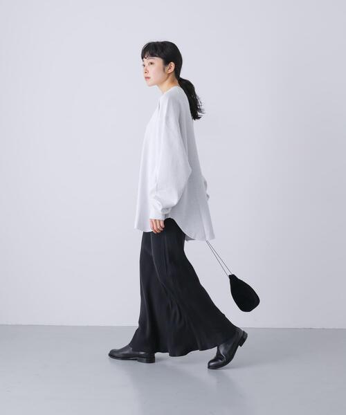 かぐれ（カグレ）の「サーマルクルーネックプルオーバー（Tシャツ/カットソー・レディース・ライトグレー/ブラック・FREE）」の8枚目の写真