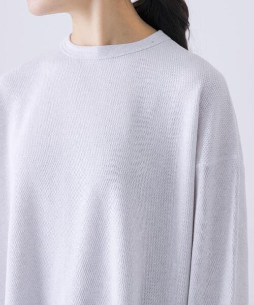 かぐれ（カグレ）の「サーマルクルーネックプルオーバー（Tシャツ/カットソー・レディース・ライトグレー/ブラック・FREE）」の13枚目の写真