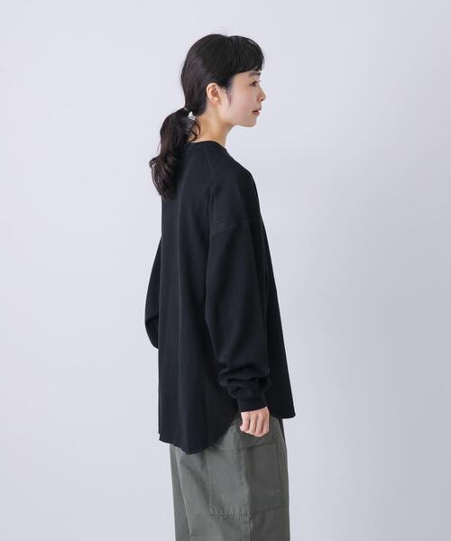 かぐれ（カグレ）の「サーマルクルーネックプルオーバー（Tシャツ/カットソー・レディース・ライトグレー/ブラック・FREE）」の18枚目の写真