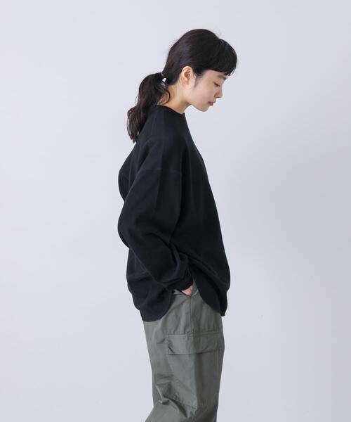 かぐれ（カグレ）の「サーマルクルーネックプルオーバー（Tシャツ/カットソー・レディース・ライトグレー/ブラック・FREE）」の19枚目の写真