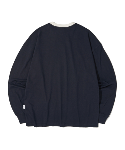 URBANDTYPE（アーバンディタイプ）の「フットボールジャージロングスリーブ_ネイビー（Tシャツ/カットソー・レディース・その他・MEDIUM/LARGE/SMALL）」の2枚目の写真