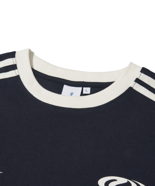 URBANDTYPE（アーバンディタイプ）の「フットボールジャージロングスリーブ_ネイビー（Tシャツ/カットソー・レディース・その他・MEDIUM/LARGE/SMALL）」の3枚目の写真
