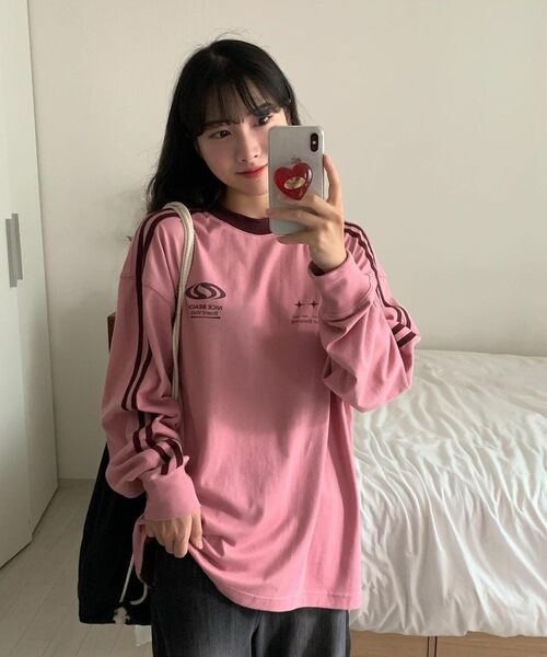 URBANDTYPE(アーバンディタイプ)の「フットボールジャージロングスリーブ_ネイビー(Tシャツ/カットソー・レディース・その他・MEDIUM/LARGE/SMALL)」の10枚目の写真