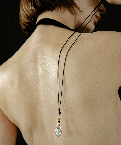 LAPUIS（ラピュイ）の「LAPUIS(ラピュイ) Oyster cord necklace（ネックレス・レディース・マルチ・FREE）」の2枚目の写真