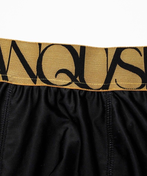VANQUISH（ヴァンキッシュ）の「VANQUISH / ヴァンキッシュ ゴールド シルバー チェーン柄 アンダーウェア（ボクサーパンツ・メンズ・ブラック・M/L）」の4枚目の写真