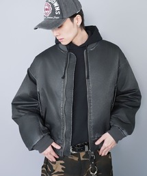 SPINNS | 短丈MA-1ブルゾン/ヴィンテージライク加工/ユニセックス(MA-1)