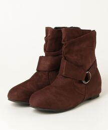 Vini（ヴィニ）の「スエードタッチ ルーズシルエット ショートブーツ（ブーツ）」