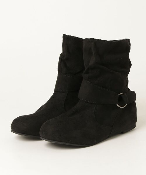 Vini（ヴィニ）の「スエードタッチ ルーズシルエット ショートブーツ（ブーツ・レディース・ダークブラウン/ブラック/グレー・MEDIUM）」の18枚目の写真