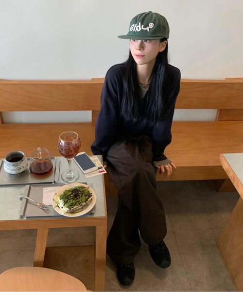 elldu(エルドゥ)の「エルド アプリケ-アプリ ブラウン(キャップ・レディース・ブラウン・OS)」の22枚目の写真
