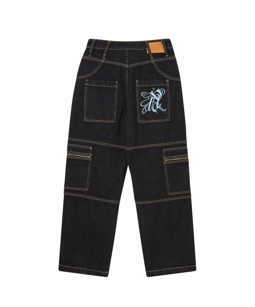 NYXX（エヌワイエックスエックス）の「CARCO POCKET DENIM PANTS BLACK WASHED（デニムパンツ・レディース・その他・MEDIUM）」の3枚目の写真