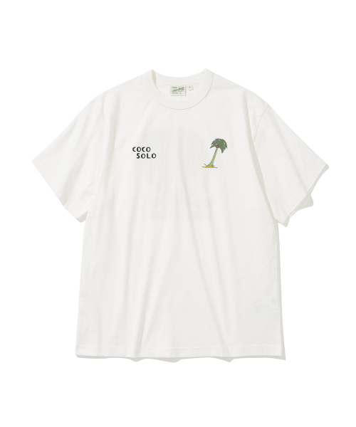UNIFORM BRIDGE(ユニフォームブリッジ)の「coco solo s/s tee off white(Tシャツ/カットソー・メンズ・その他・MEDIUM/LARGE/X-LARGE/SMALL)」の1枚目の写真