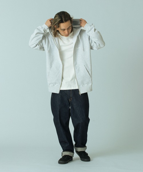 SILAS（サイラス）の「LOGO ZIP SWEAT HOODIE（パーカー・メンズ・アッシュ/ブラック/ブラウン/グリーン・M/L/XL）」の16枚目の写真