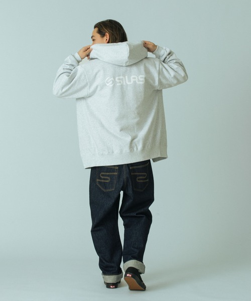 SILAS（サイラス）の「LOGO ZIP SWEAT HOODIE（パーカー・メンズ・アッシュ/ブラック/ブラウン/グリーン・M/L/XL）」の17枚目の写真