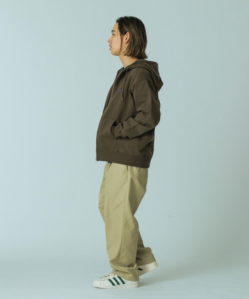 SILAS（サイラス）の「LOGO ZIP SWEAT HOODIE（パーカー・メンズ・アッシュ/ブラック/ブラウン/グリーン・M/L/XL）」の22枚目の写真