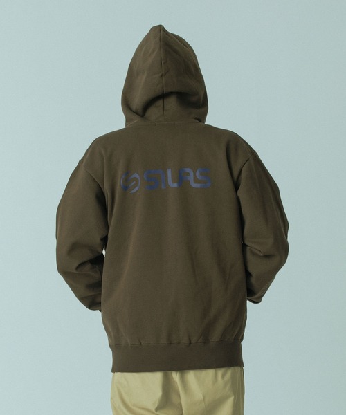 SILAS（サイラス）の「LOGO ZIP SWEAT HOODIE（パーカー・メンズ・アッシュ/ブラック/ブラウン/グリーン・M/L/XL）」の18枚目の写真