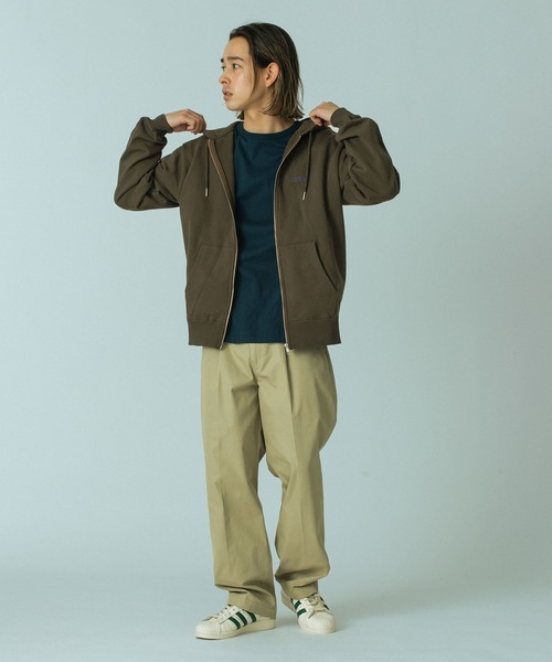 SILAS（サイラス）の「LOGO ZIP SWEAT HOODIE（パーカー・メンズ・アッシュ/ブラック/ブラウン/グリーン・M/L/XL）」の20枚目の写真