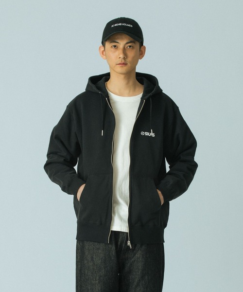 SILAS(サイラス)の「LOGO ZIP SWEAT HOODIE(パーカー・メンズ・アッシュ/ブラック/ブラウン/グリーン・M/L/XL)」の19枚目の写真