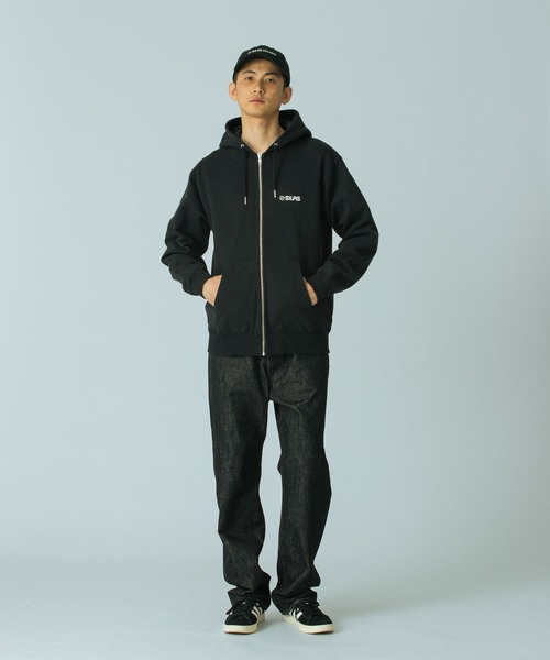 SILAS(サイラス)の「LOGO ZIP SWEAT HOODIE(パーカー・メンズ・アッシュ/ブラック/ブラウン/グリーン・M/L/XL)」の20枚目の写真