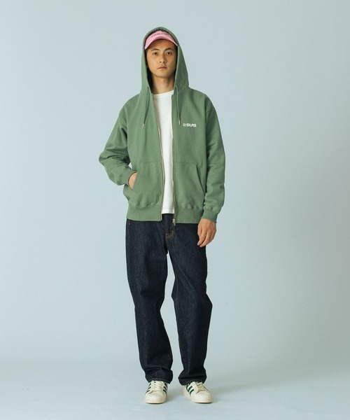 SILAS(サイラス)の「LOGO ZIP SWEAT HOODIE(パーカー・メンズ・アッシュ/ブラック/ブラウン/グリーン・M/L/XL)」の16枚目の写真