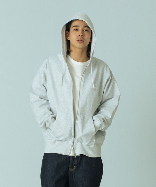 SILAS(サイラス)の「LOGO ZIP SWEAT HOODIE(パーカー・メンズ・アッシュ/ブラック/ブラウン/グリーン・M/L/XL)」の18枚目の写真