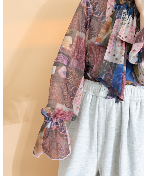 MIDVEIN（ミッドヴェイン）の「Original print bow tie tops（シャツ/ブラウス・レディース・マルチ・FREE）」の6枚目の写真