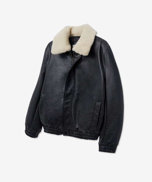 LADY VOLUME(レディーボリューム)の「SHEARING WASHING LEATHER PADDING JUMPER_BLACK(ダウンジャケット/コート・レディース・その他・SMALL/MEDIUM)」の10枚目の写真