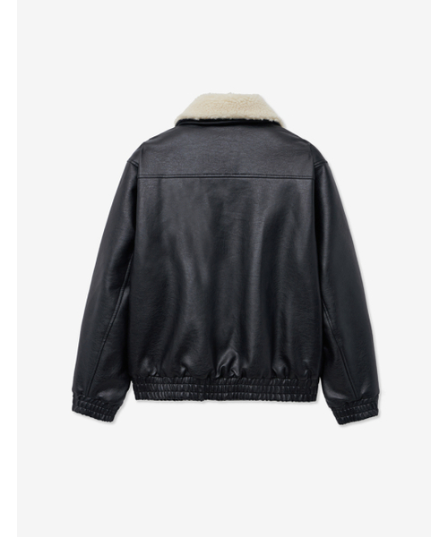 LADY VOLUME(レディーボリューム)の「SHEARING WASHING LEATHER PADDING JUMPER_BLACK(ダウンジャケット/コート・レディース・その他・SMALL/MEDIUM)」の11枚目の写真