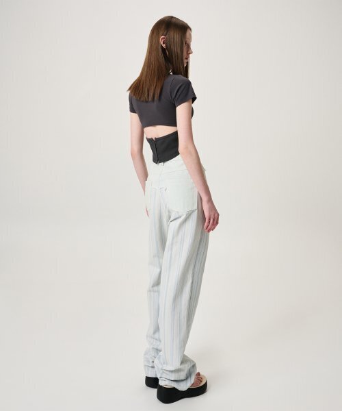 ETMON(エトモン)の「Back Slit Hook Detail T-Shirt, Charcoal(Tシャツ/カットソー・レディース・その他・FREE)」の5枚目の写真