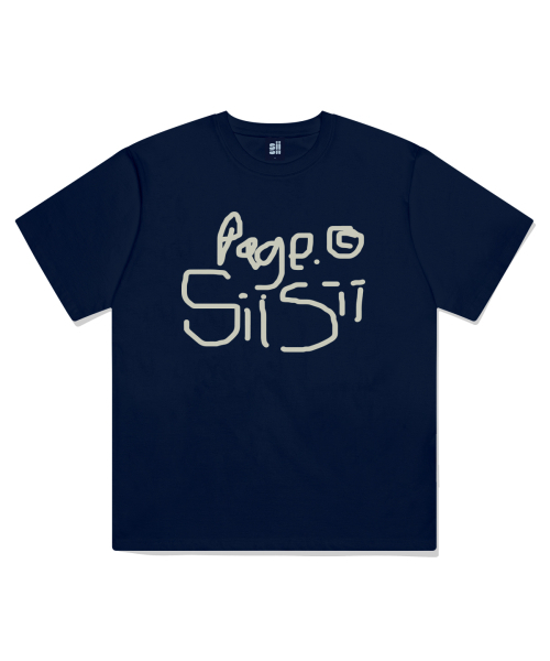 PAGESIISII(ページシシ)の「ナクソページシシプリンティング半袖Tシャツネイビー(Tシャツ/カットソー・レディース・その他・MEDIUM/SMALL/LARGE)」の2枚目の写真