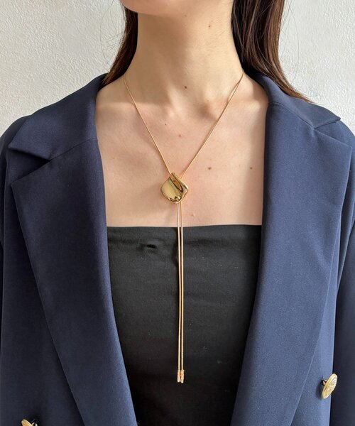 Thevon(ゼボン)の「【heilly】ニュアンスモチーフループタイ(リング・レディース・ゴールド/ゴールド系その他/ゴールド系その他2・FREE)」の1枚目の写真