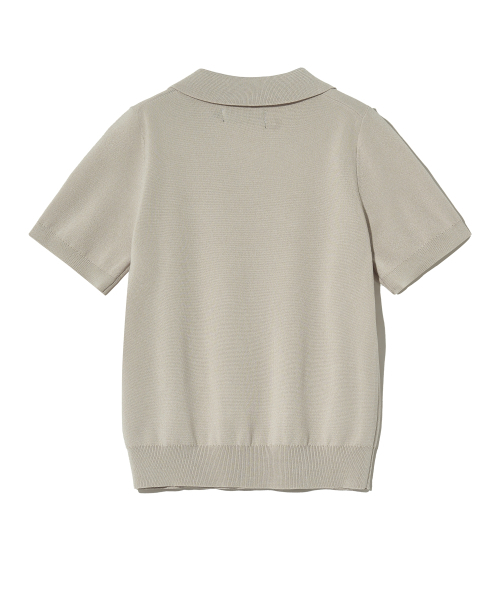 YALE(イェール)の「ウィメンズコンフォートクールスリットネックポロニットグリーンベージュ(Tシャツ/カットソー・レディース・その他・SMALL/MEDIUM/LARGE)」の3枚目の写真