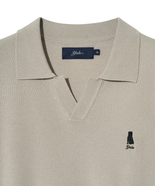 YALE(イェール)の「ウィメンズコンフォートクールスリットネックポロニットグリーンベージュ(Tシャツ/カットソー・レディース・その他・SMALL/MEDIUM/LARGE)」の4枚目の写真