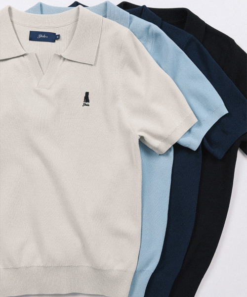 YALE(イェール)の「ウィメンズコンフォートクールスリットネックポロニットグリーンベージュ(Tシャツ/カットソー・レディース・その他・SMALL/MEDIUM/LARGE)」の6枚目の写真