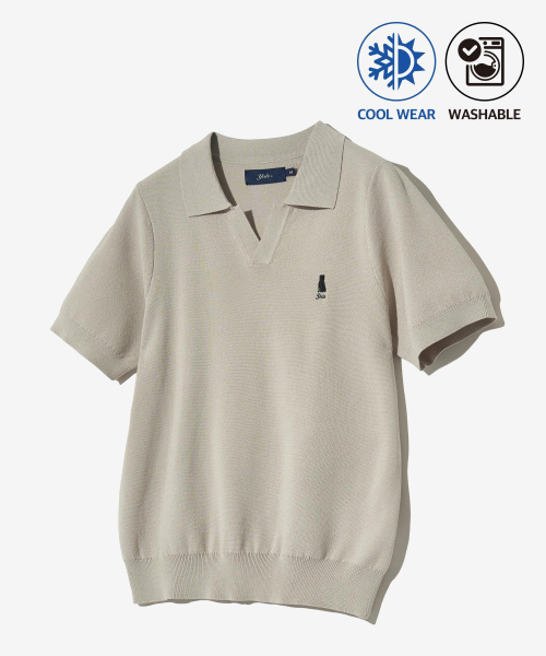 YALE(イェール)の「ウィメンズコンフォートクールスリットネックポロニットグリーンベージュ(Tシャツ/カットソー・レディース・その他・SMALL/MEDIUM/LARGE)」の13枚目の写真