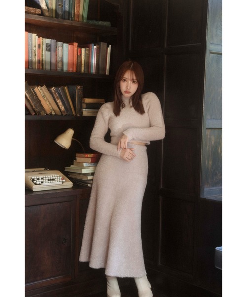 セール】Twinkle Shaggy Knit Top & Mermaid Skirt（ワンピース