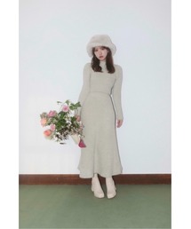 ★新品未使用★ MISTREASS ミストレアス ニットワンピース Shirring Border Knitted Dress - MISTREASS