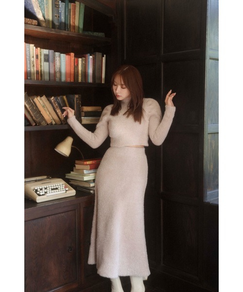 セール】Twinkle Shaggy Knit Top & Mermaid Skirt（ワンピース