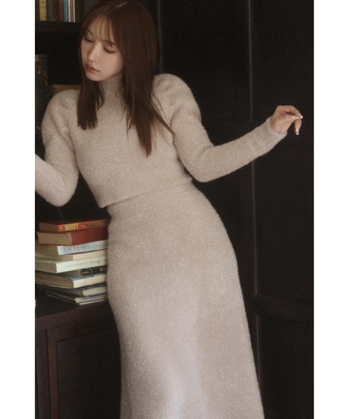 セール】Twinkle Shaggy Knit Top & Mermaid Skirt（ワンピース