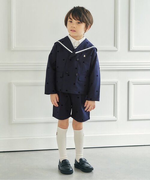 apres les cours（アプレレクール）の「tiny bear フォーマルシャツ（シャツ/ブラウス・キッズ・ストライプ/オフホワイト・90/100/110/120）」の7枚目の写真